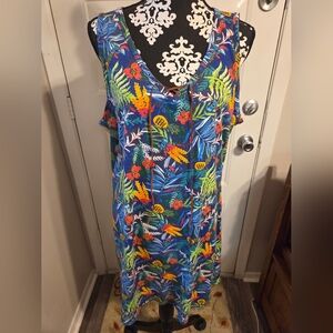 Disney LILO AND STICH Floral Sleeveless Sundress